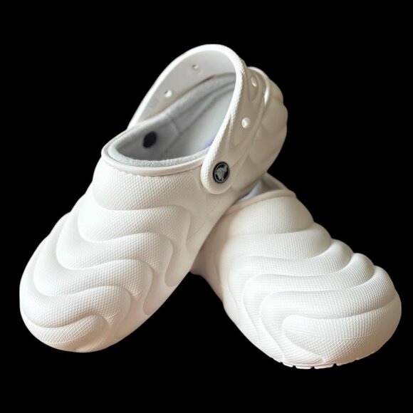 Adult's Classic Crocs Lined Overpuff Clogs Fuzzy Warm Slippers Shoes - Picture 9 of 16